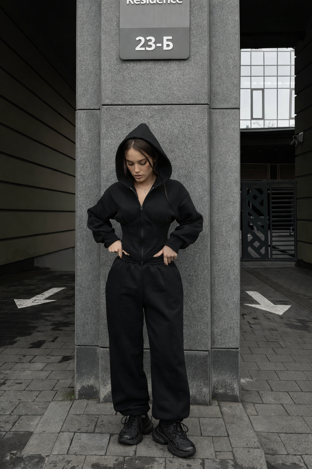 Oversize 3'Lü set Siyah