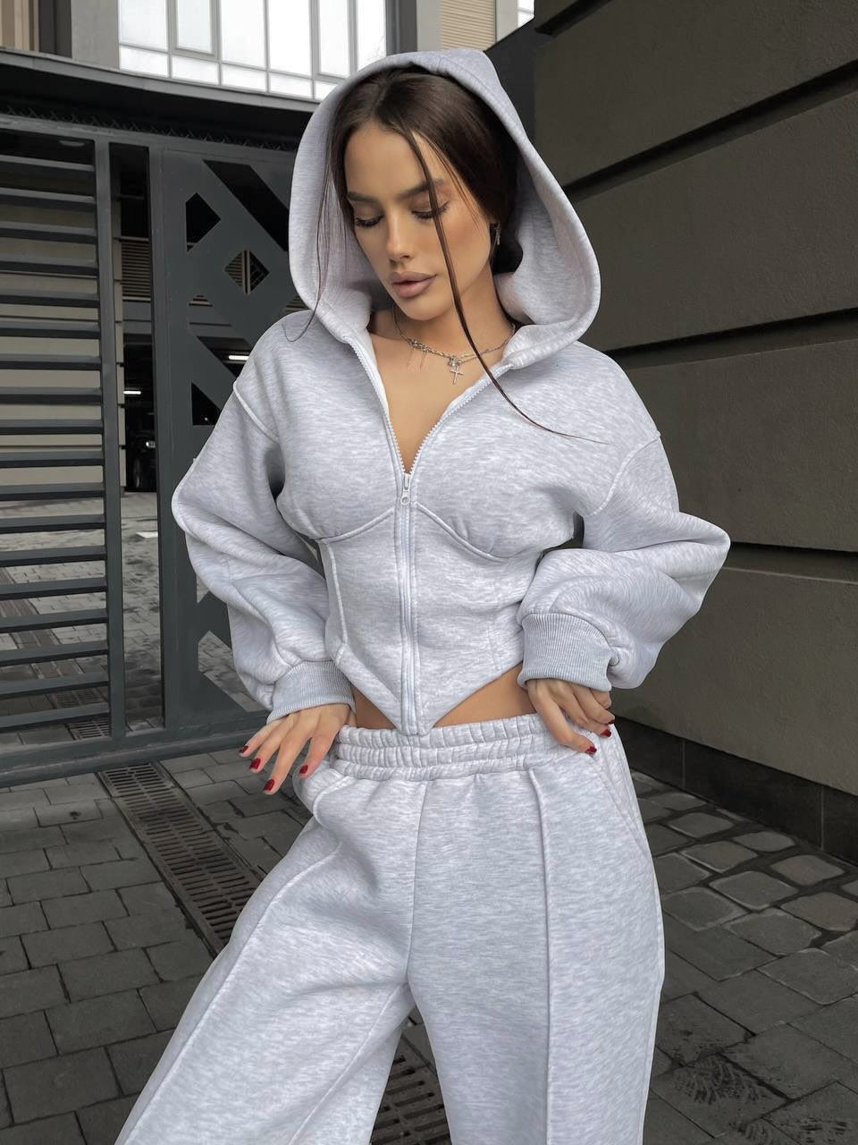 Oversize 3'Lü set Gri