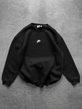 Oversize Nk Bisiklet yaka Sweatshirt Siyah