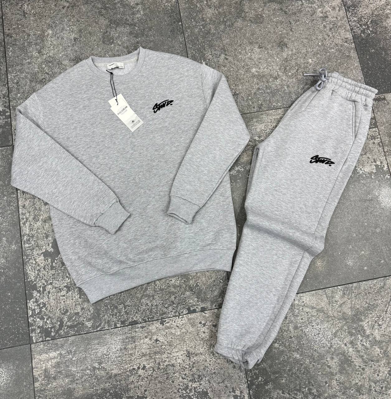 STWD OVERSİZE EŞOFMAN TAKIMI 3 İPLİK UNISEX GREY
