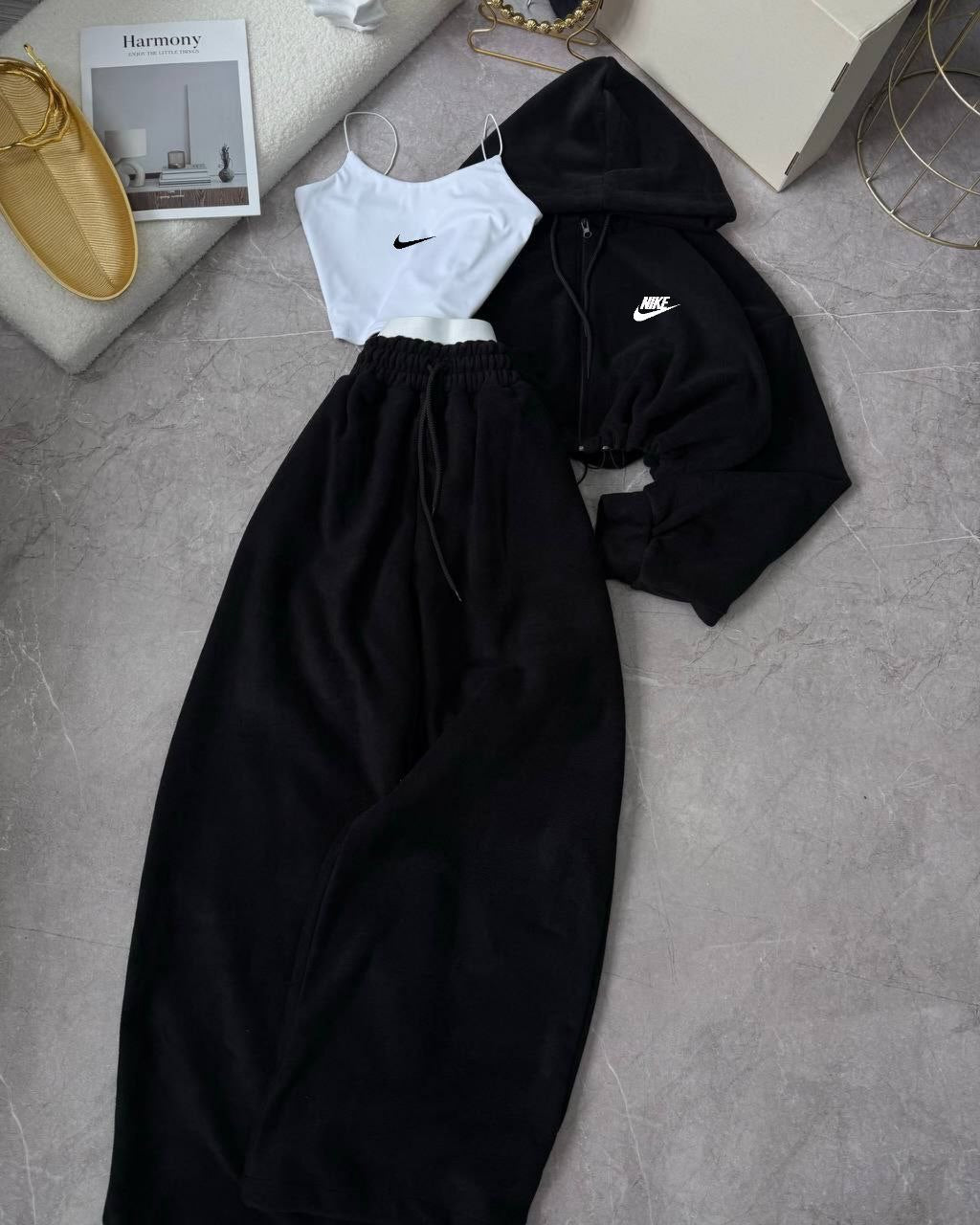 Nike 3'lü Set Takım Siyah