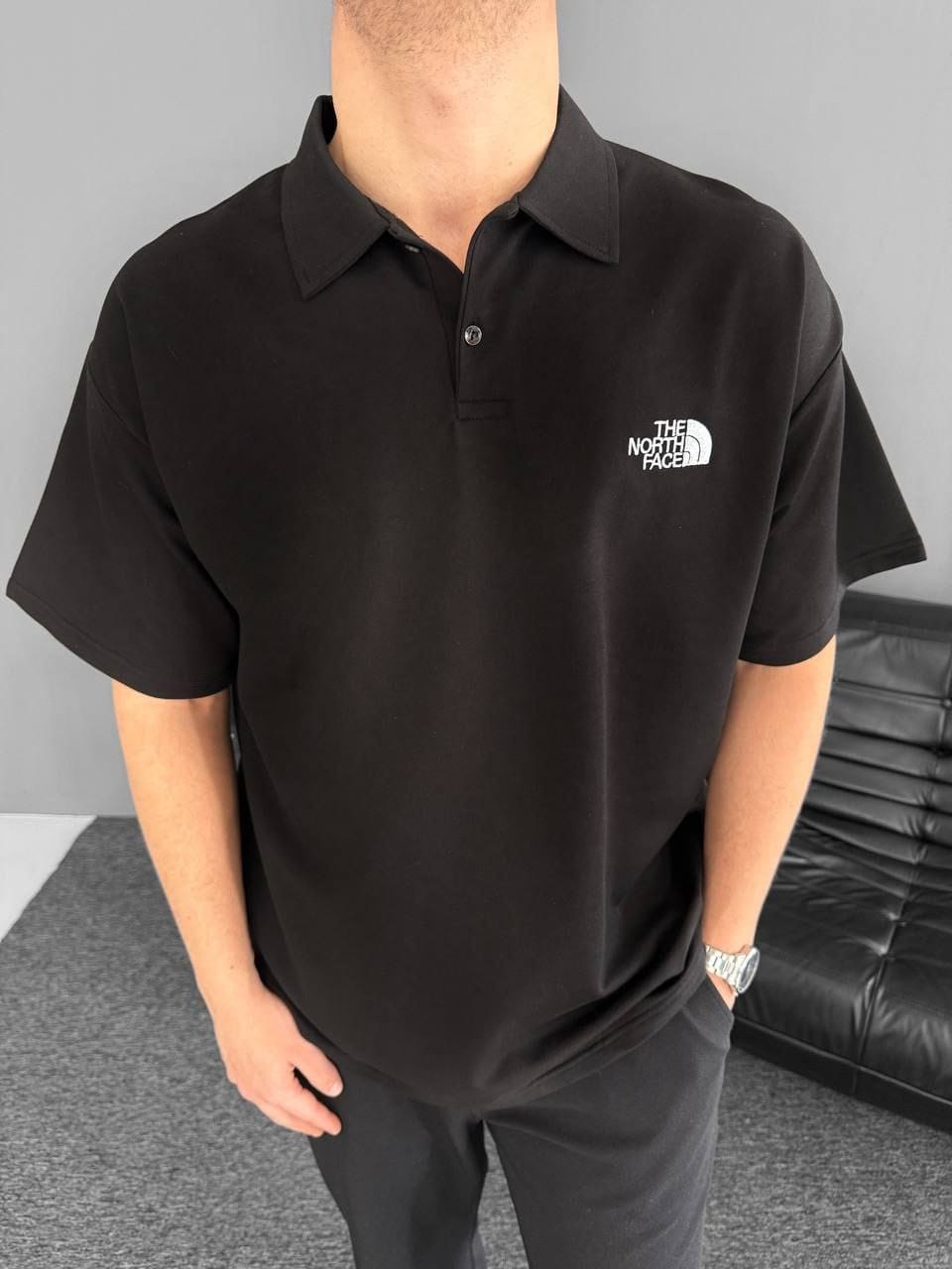 NORTH FACE POLO YAKA T-SHİRT SİYAH