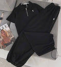 SIYAH POLO OVERSİZE SET 2'Lİ YENİ SEZON YAZLIK