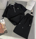 POLO SIYAH TAKIM TİŞÖRT + ŞORT OVERSİZE YENİ SEZON