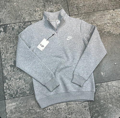 BinbirModa™ Unisex Nike Yarım Fermuarlı Dik Yaka Sweatshirt - Premium Kalite Spor Üst