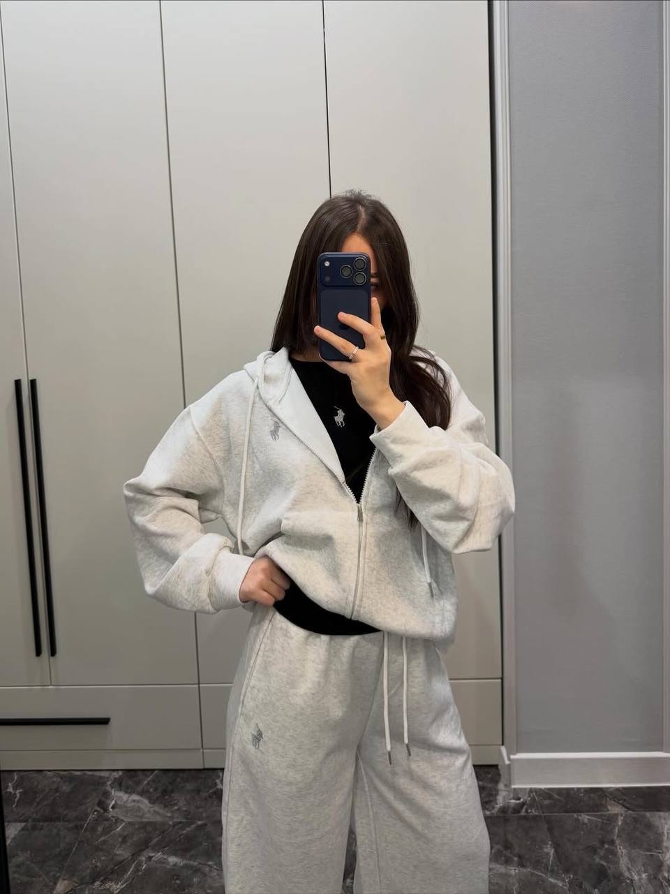 Polo Takım 3'lü Set Grey
