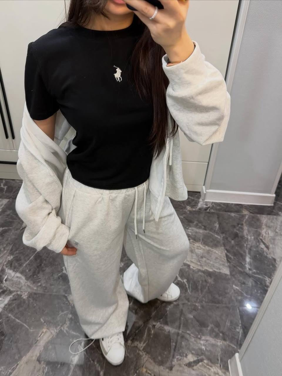 Polo Takım 3'lü Set Grey