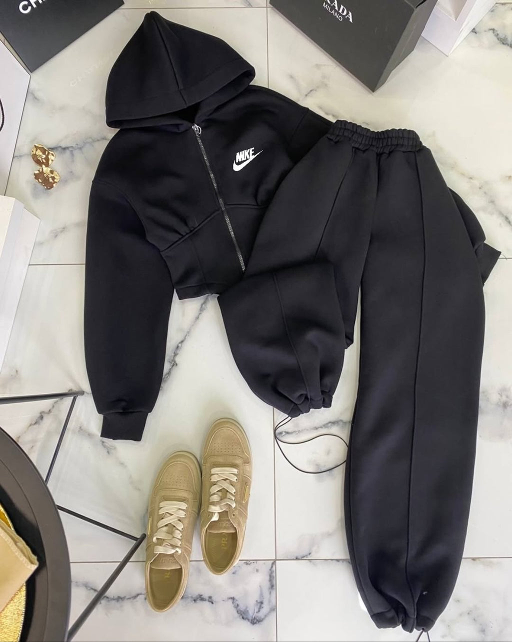 Nike 3'lü Set Takım Siyah
