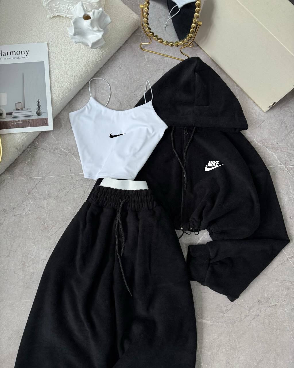 Nike 3'lü Set Takım Siyah