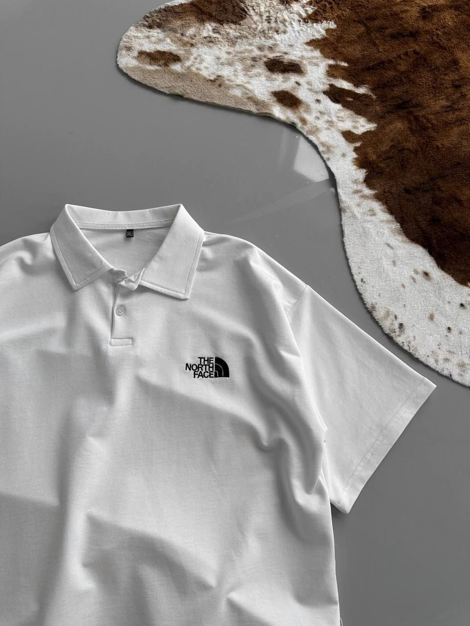 NORTH FACE POLO YAKA T-SHİRT BEYAZ