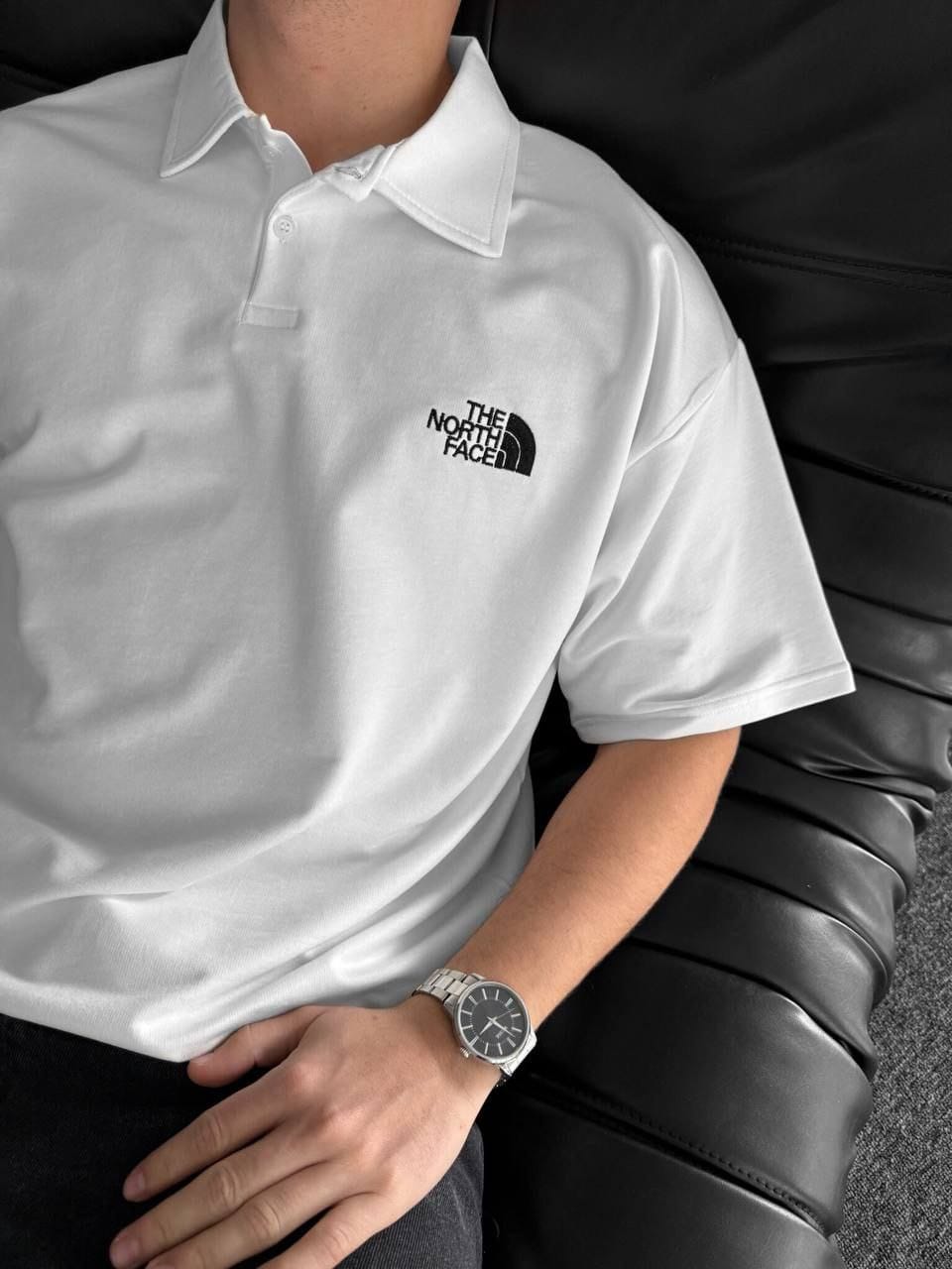 NORTH FACE POLO YAKA T-SHİRT BEYAZ