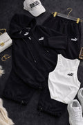 Puma 3'lü Set Takım Siyah