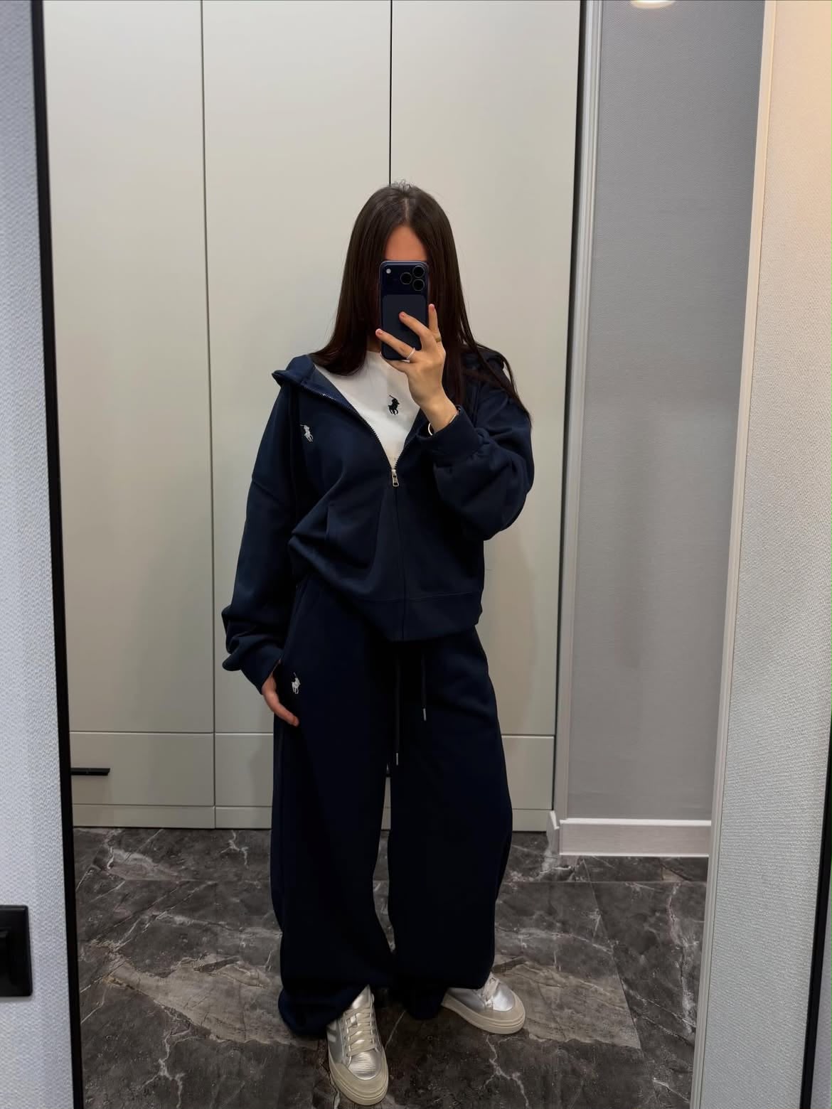 Polo 3'lü Set Takım Lacivert Mevsimlik Yazlık Kumaş Yeni Sezon