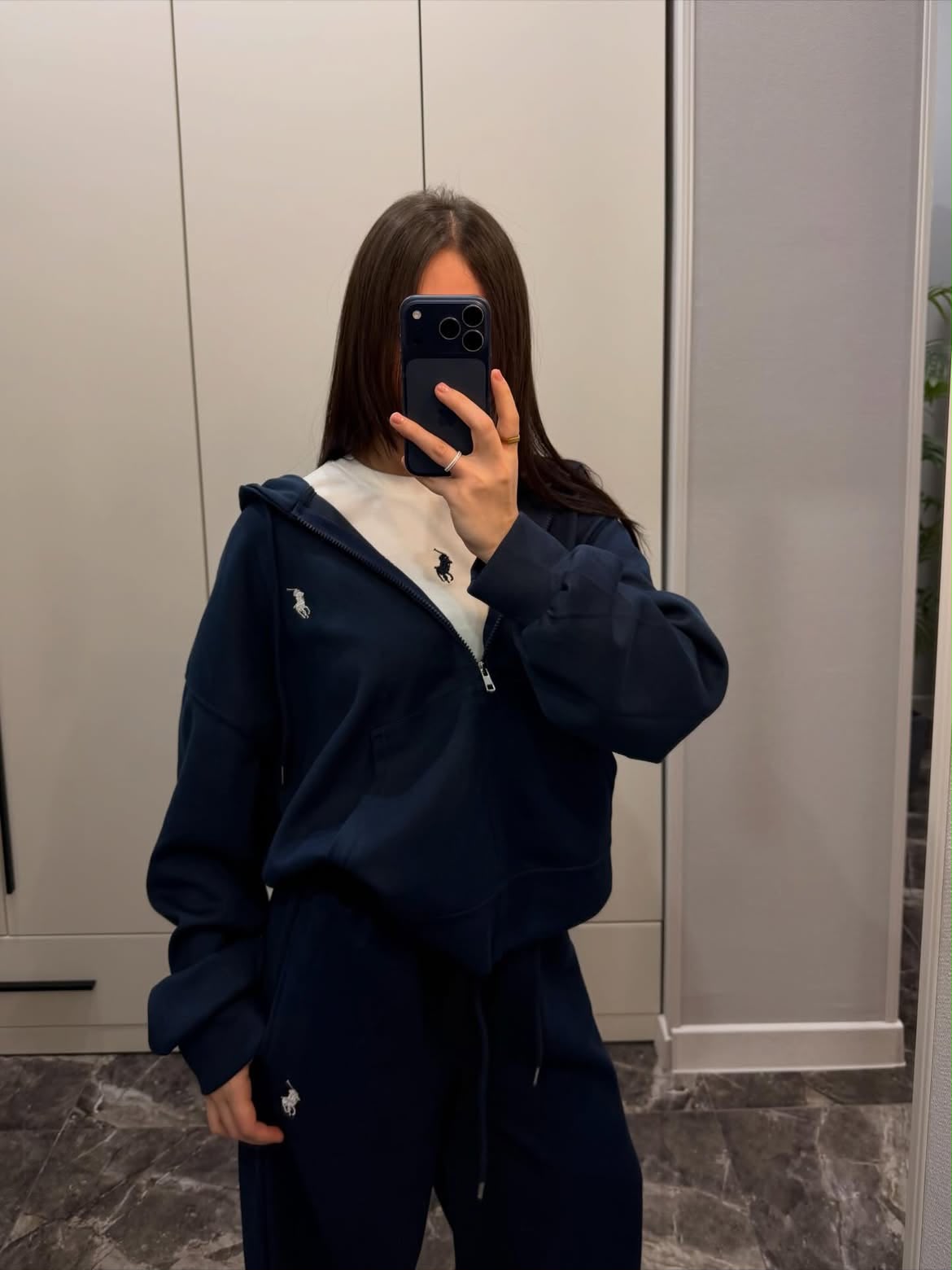 Polo 3'lü Set Takım Lacivert Mevsimlik Yazlık Kumaş Yeni Sezon