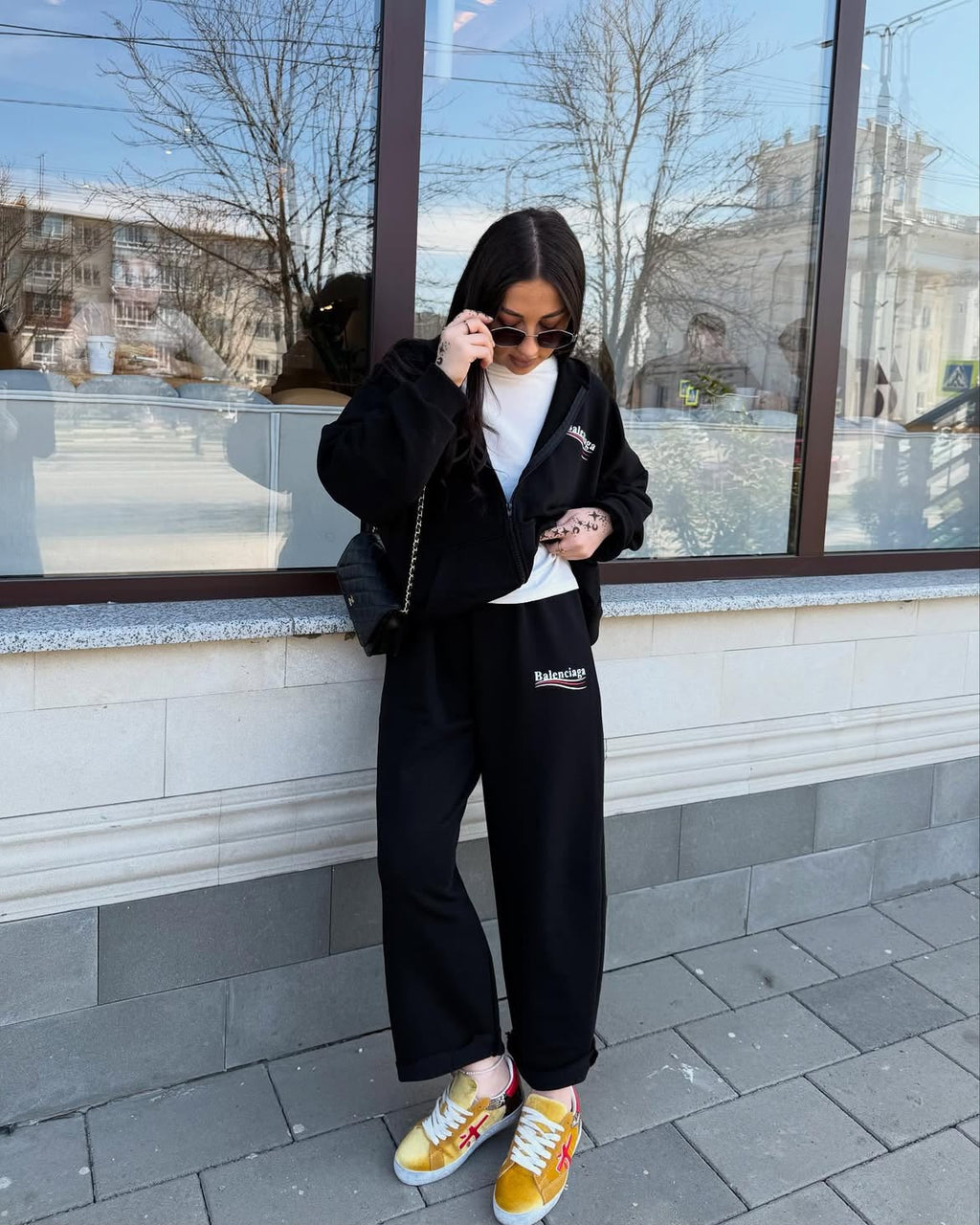 BALENCIAGA SIYAH 3 ' LU SET YAZLIK YENİ SEZON