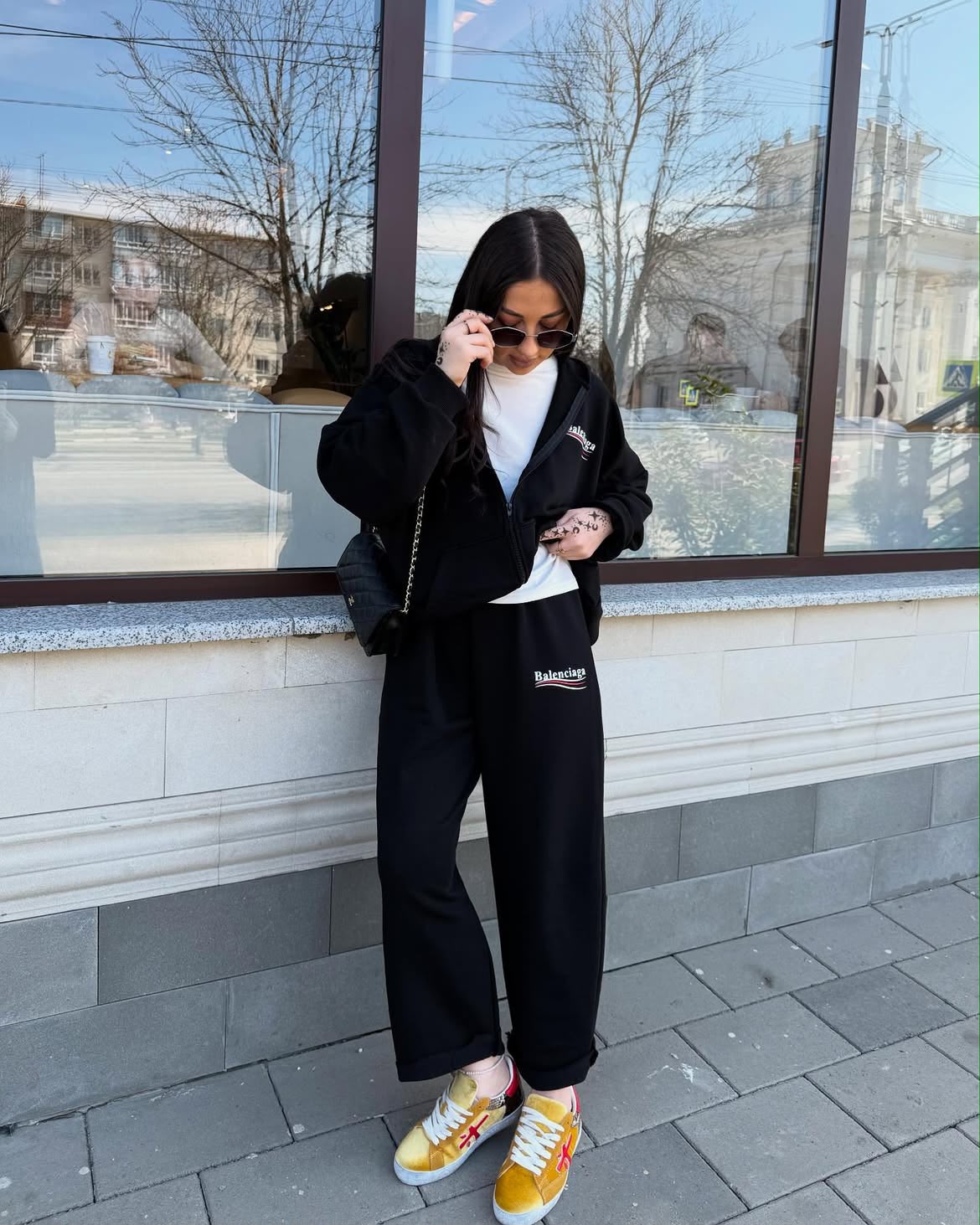 BALENCIAGA SIYAH 3 ' LU SET YAZLIK YENİ SEZON