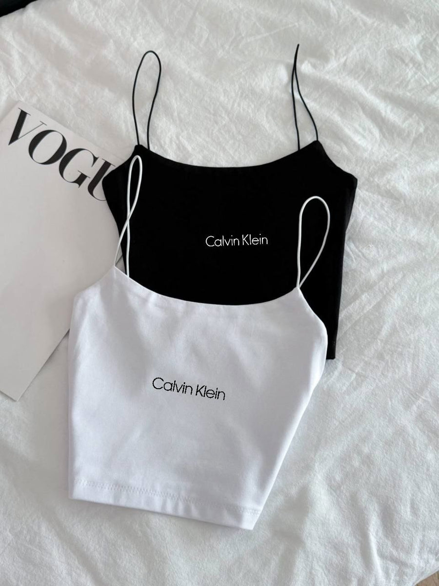 2'Lİ SET SİYAH BEYAZ CALVİN KLEİN CROP